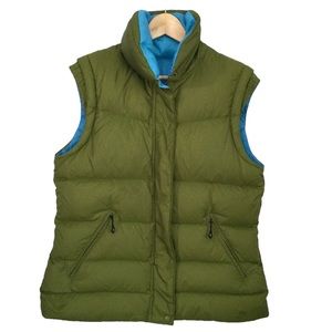 NIKE Reversible Olive Green or Sky Blue Down Filled Puffer Vest